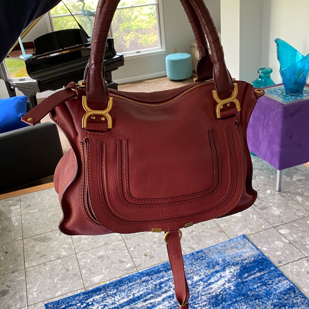 Chloe Marcie large bag.Dark red. Mint condition